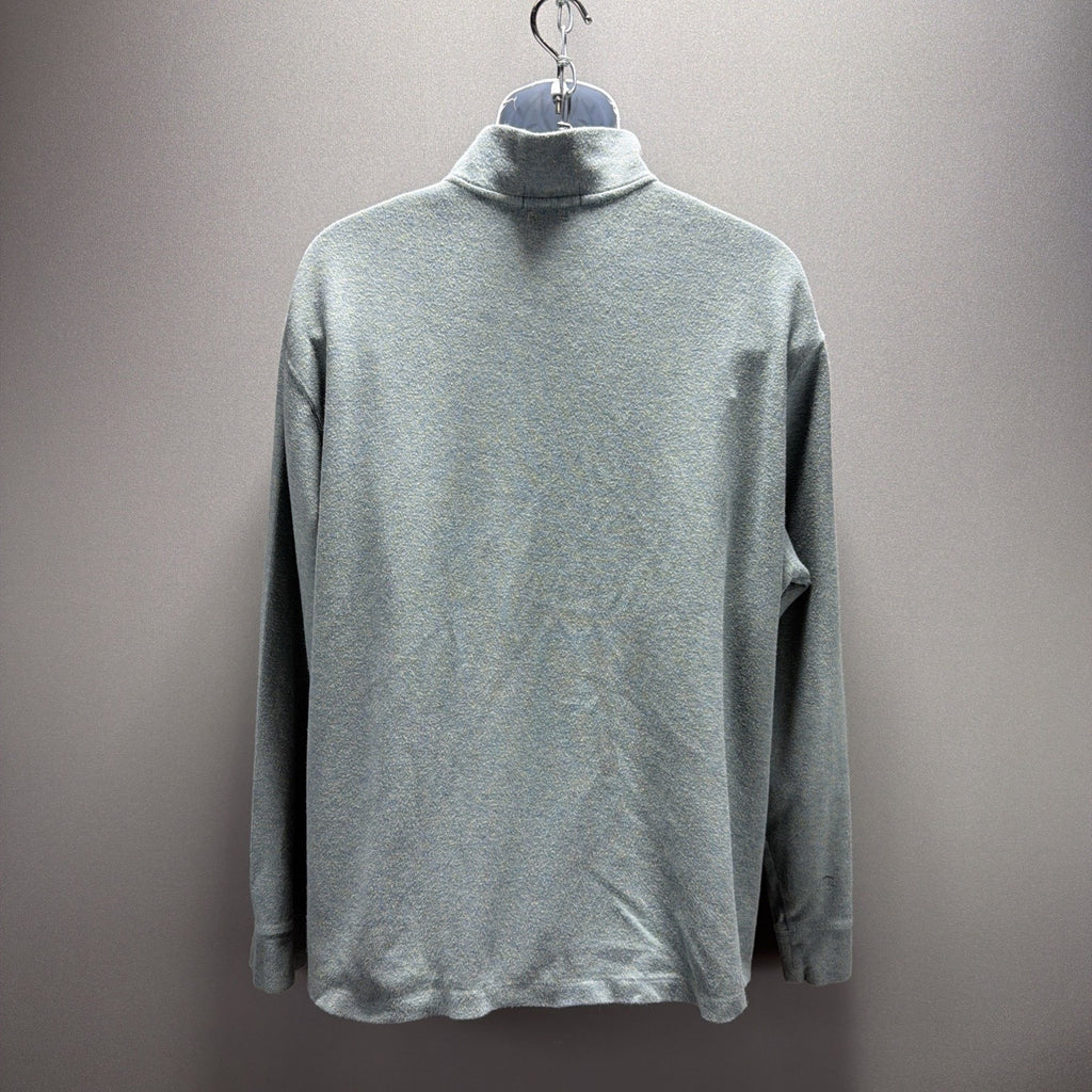 Polo Ralph Lauren Mens size XL Estate Rib 1/4 zip sweater Heather green