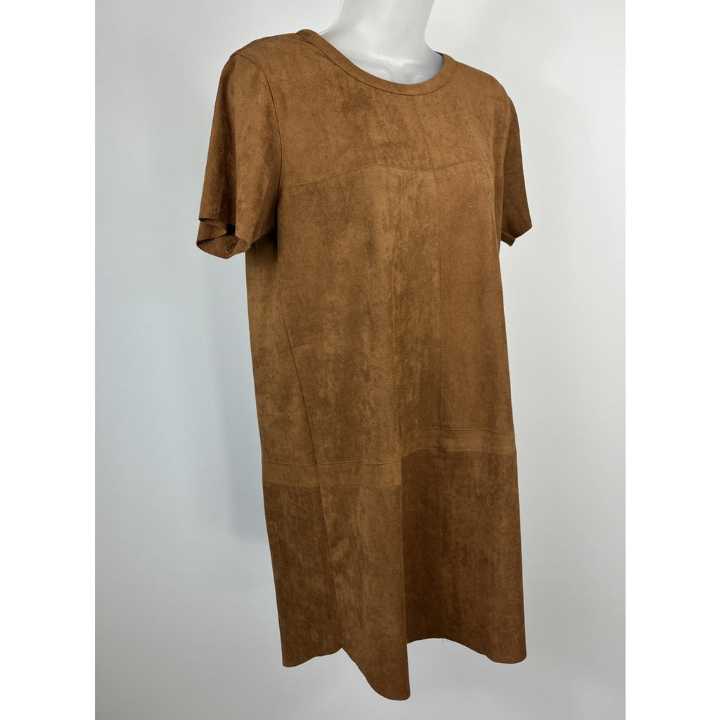 Olivaceous South Moon Under Brown Microfiber Mini Dress Womens Medium Faux Suede
