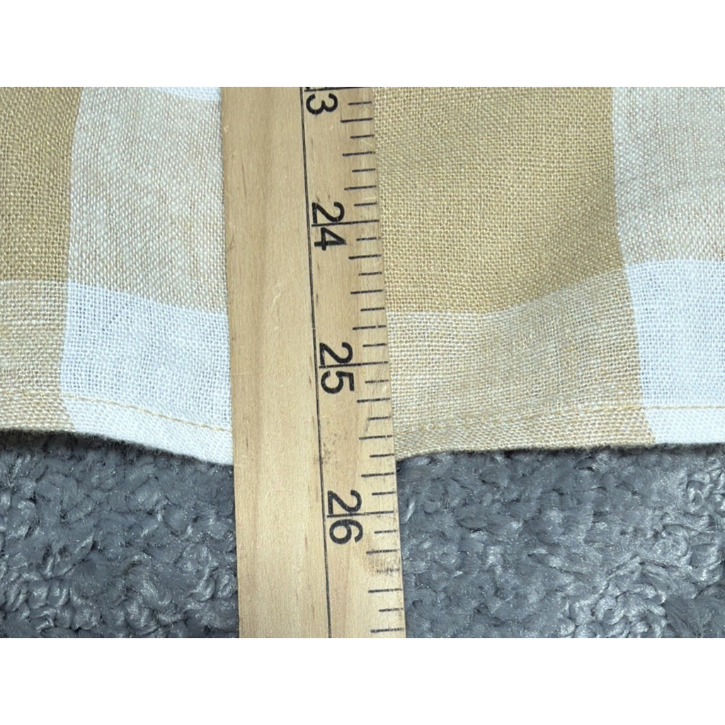 Who What Wear Women's Plaid Linen Blend Sleeveless Blouse Sz XXL Beige