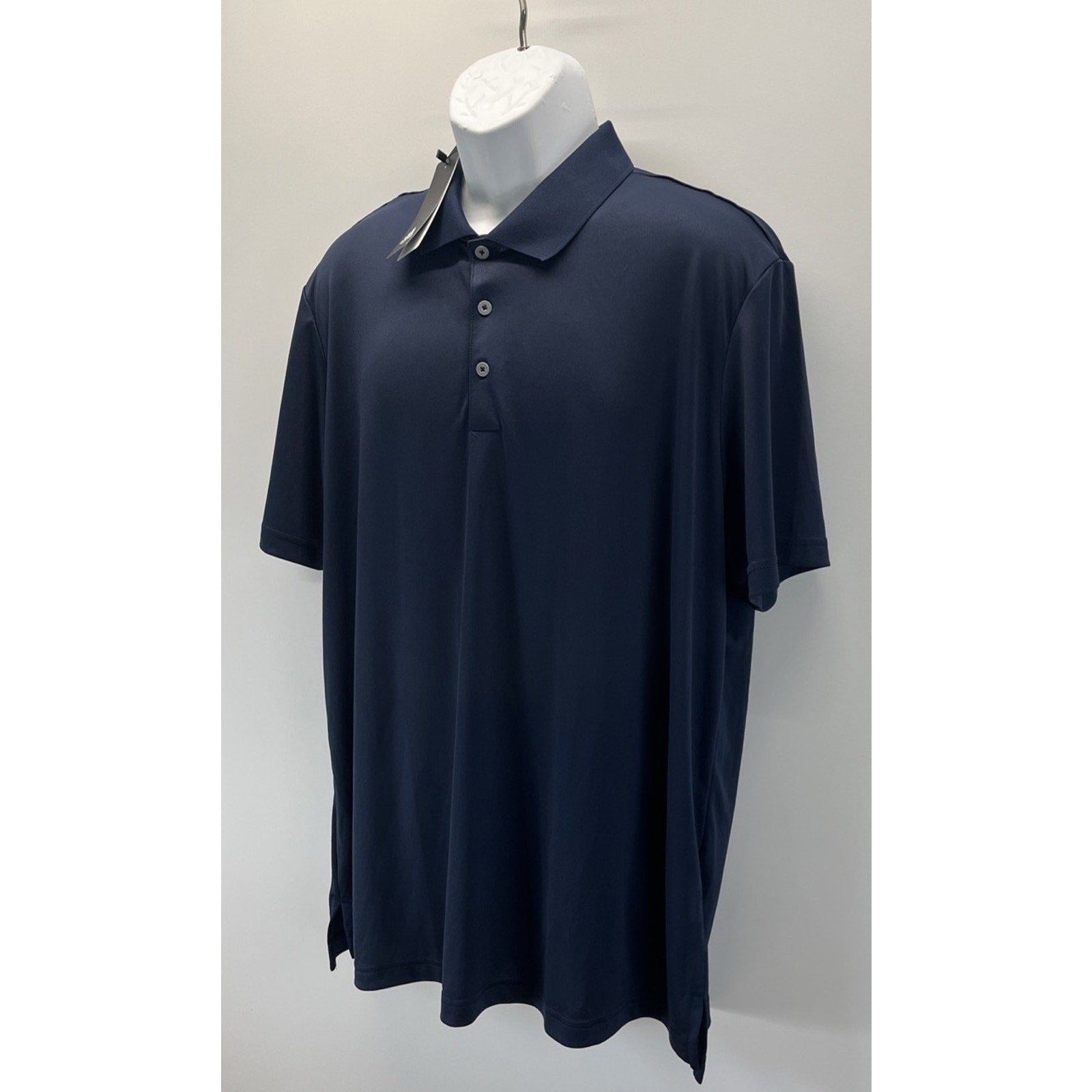 ADIDAS GOLF Men's PERFORMANCE Short Sleeve Polo Shirt Navy Sz XL NWT
