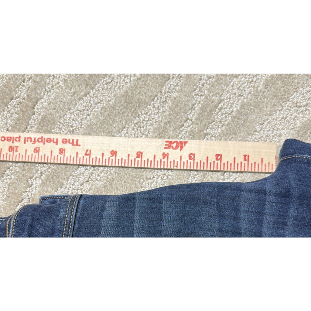 American Eagle Women's Kick Boot Super Stretch Jeans Dark Wash Size 12 S Flare