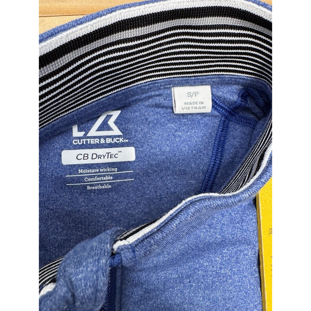 Mets Cutter & Buck Pullover 1/4 Zip Blue Long Sleeve Athletic Drytec Men’s S