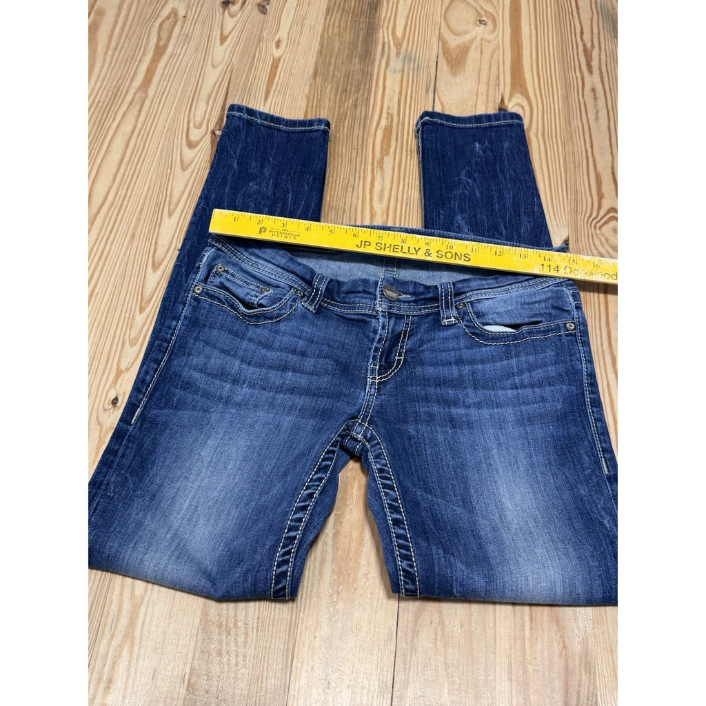 BKE Denim Buckle Stella Straight Stretch Low-Rise Jeans Women’s Size 27