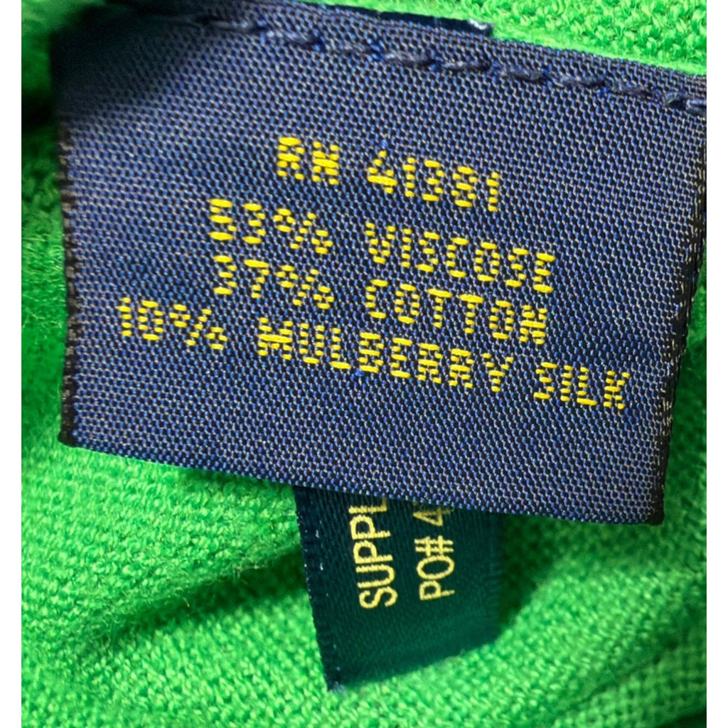 Polo Ralph Lauren Sweater Womens L Mulberry Silk Blend Pullover Preppy Old Money