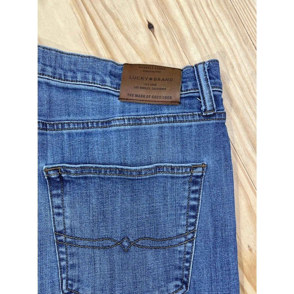 Lucky Brand Jeans 410 Athletic Slim Stretch Mens 38x30 Blue Denim
