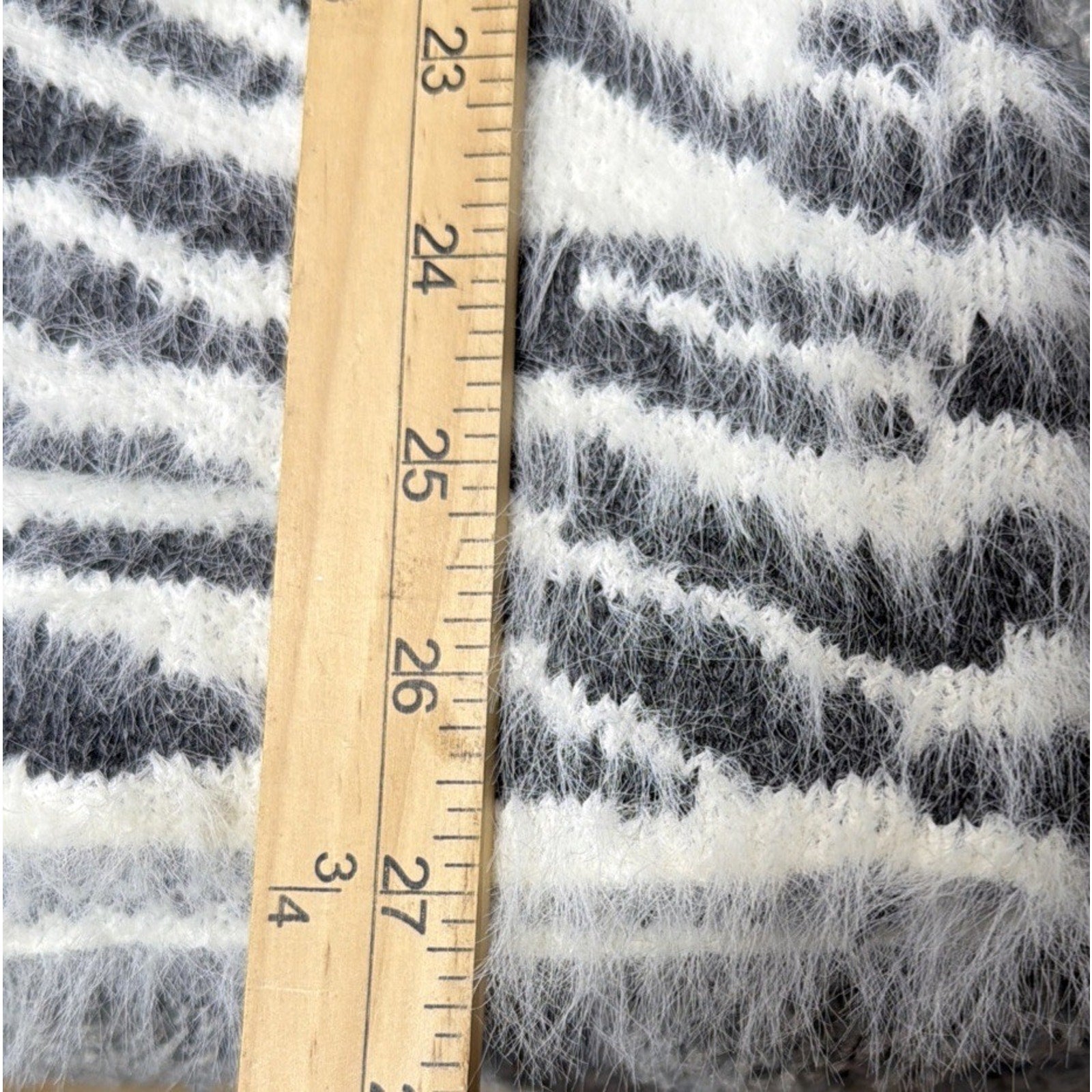 KAYLA ARMOIRE Women's Soft, Open Front Midi Cardigan Pockets Zebra Print M/L