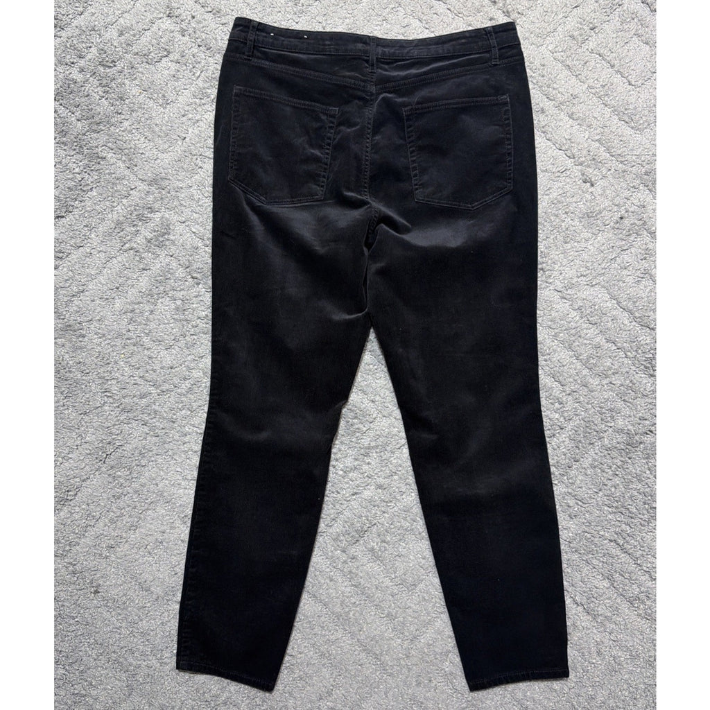 Ann Taylor LOFT Curvy High Waist Skinny Corduroy Pants Size 16/33 Mint 36x28.5