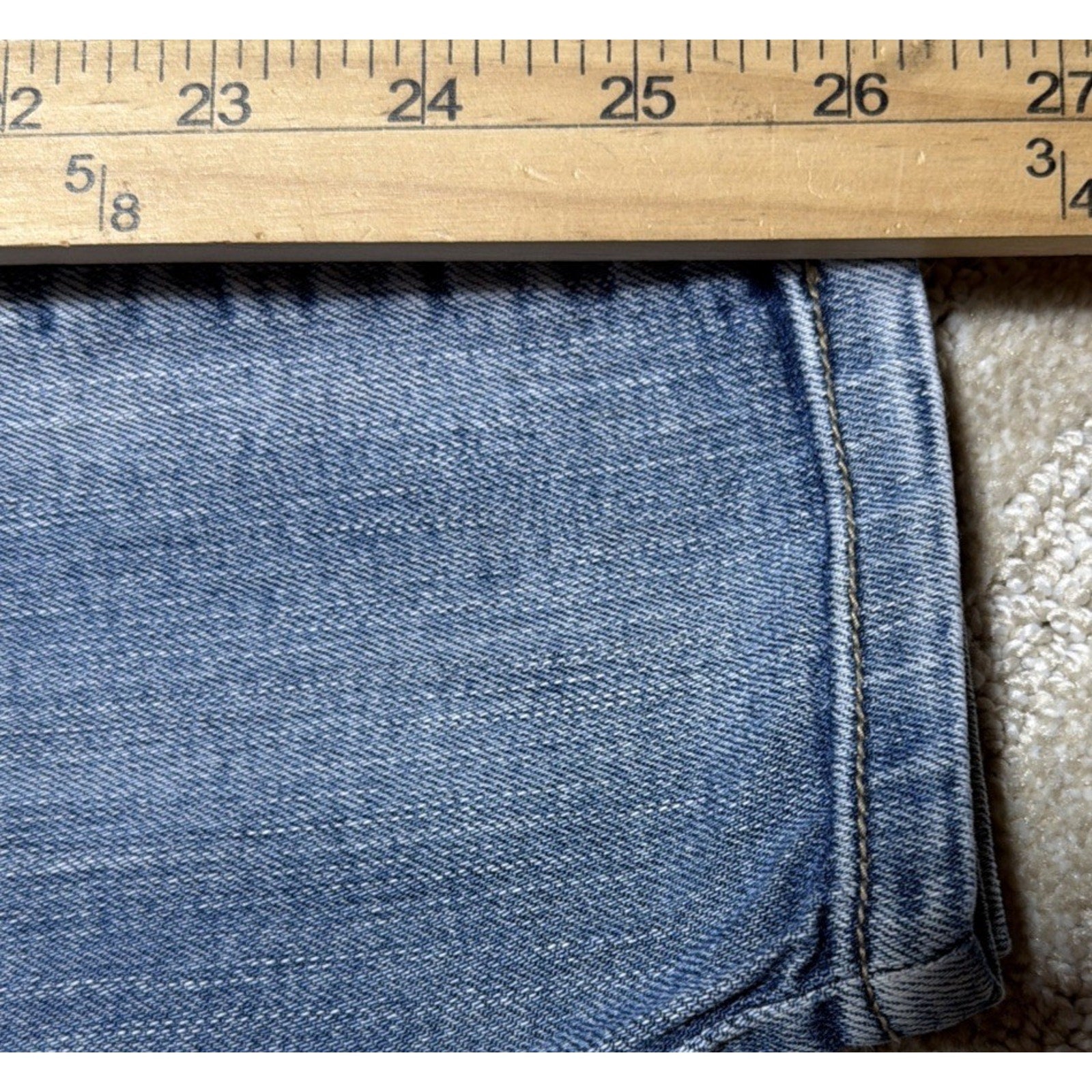 KanCan Jeans Women's 24 Light Wash Blue Stretch Denim Skinny Ankle Distressed