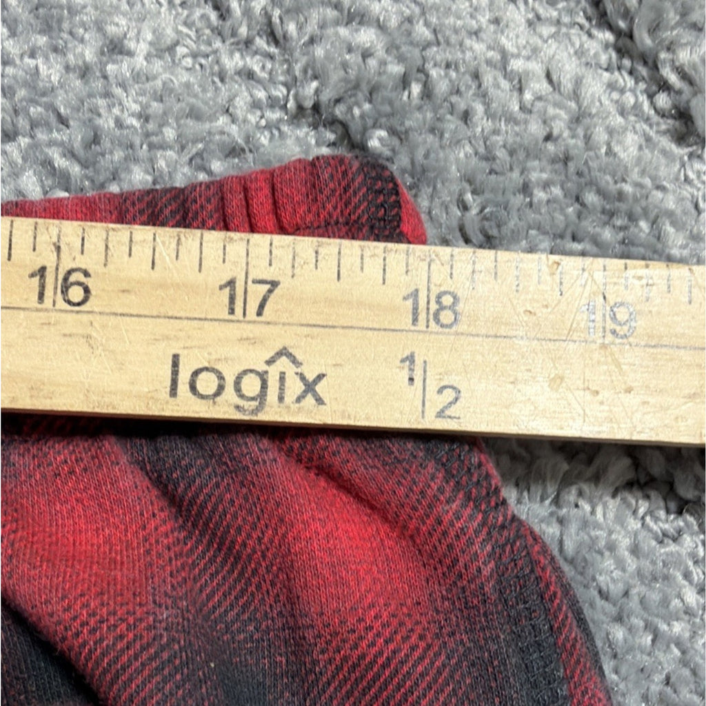 Urban Outfitters Fleece Shorts Mens XL Plaid Flannel Cut Off with Pockets