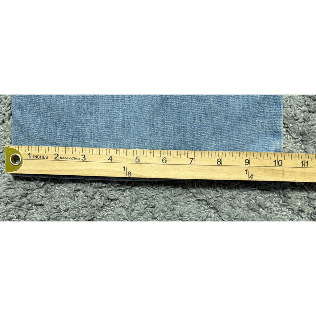 New Lee Jeans Blue Denim Pull On Stretch Anit-Roll Waste Slimming Flare 36x32