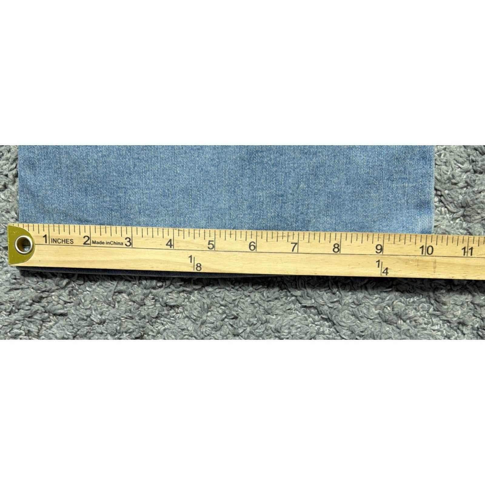 New Lee Jeans Blue Denim Pull On Stretch Anit-Roll Waste Slimming Flare 36x32