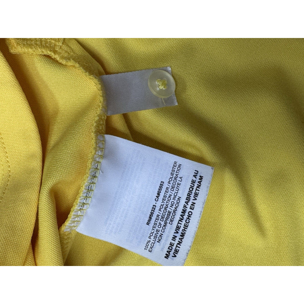 Nike Golf Dri Fit Tour Performance Yellow Polo Sunset Hills Women’s Size Medium