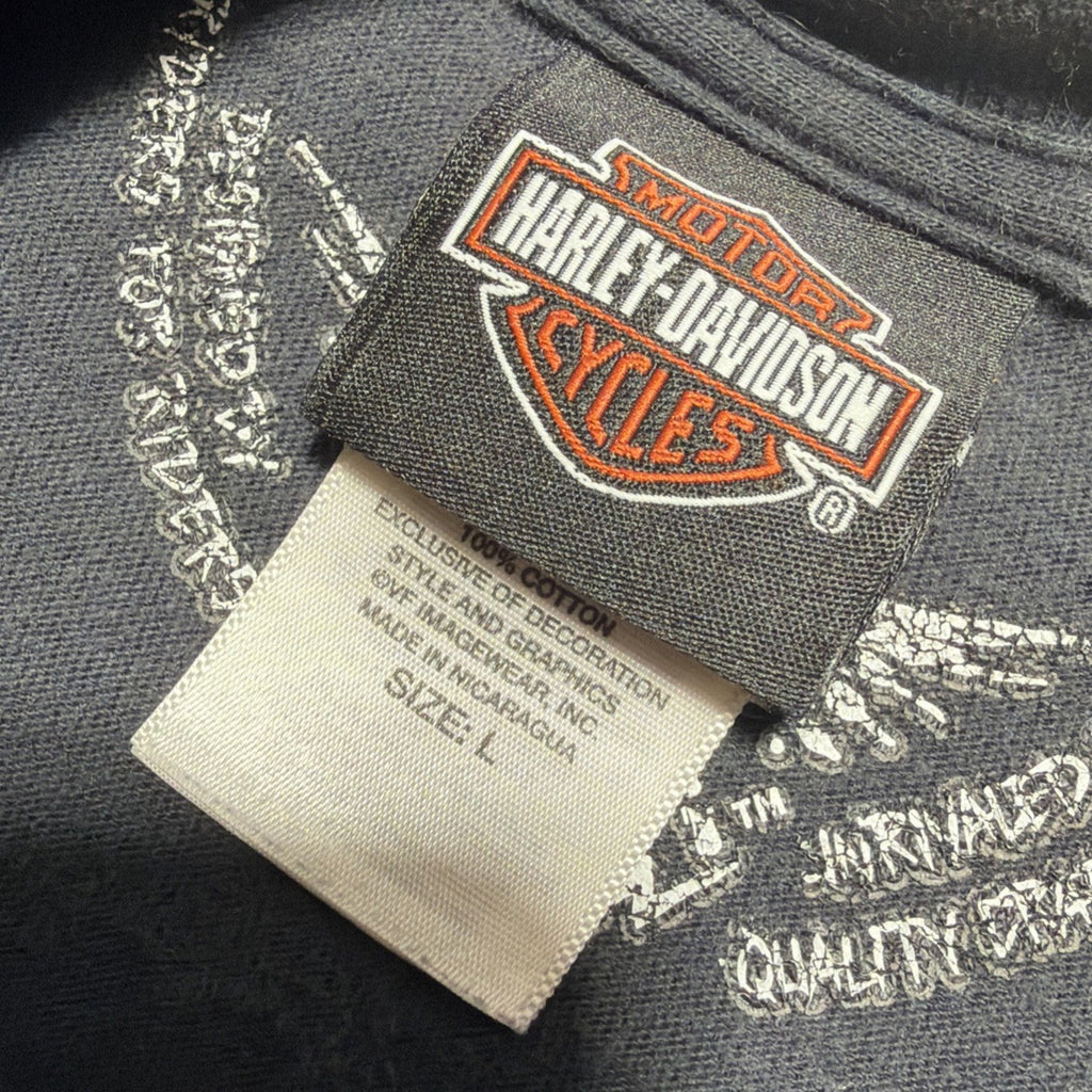 Harley Davidson Running Wild Wolf T Shirt Fort Lauderdale Florida 2016 Faded L