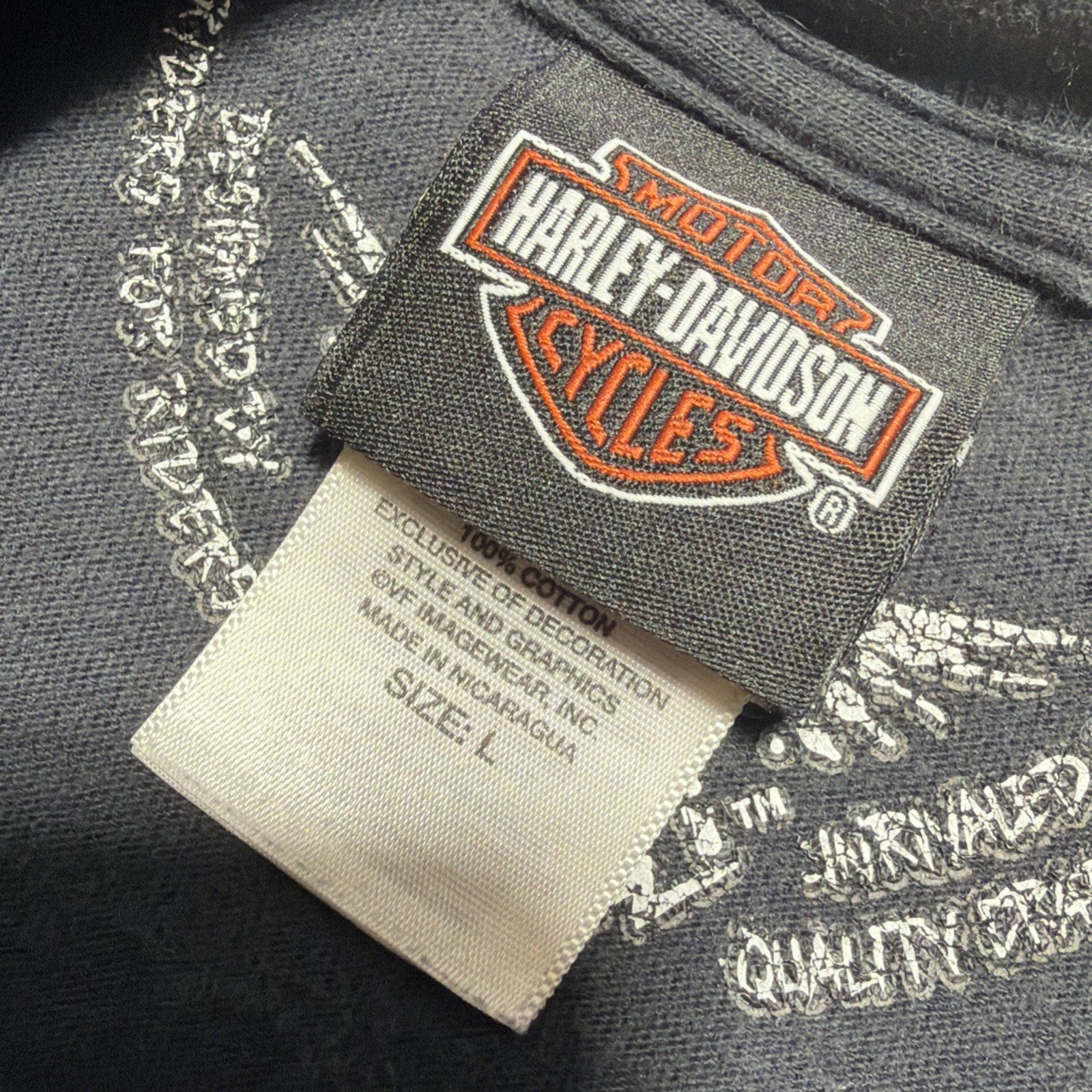 Harley Davidson Running Wild Wolf T Shirt Fort Lauderdale Florida 2016 Faded L