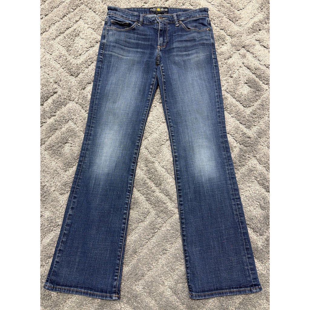 Lucky Brand Womens Sweet Boot Cut Jeans Blue Pockets Denim 4/27