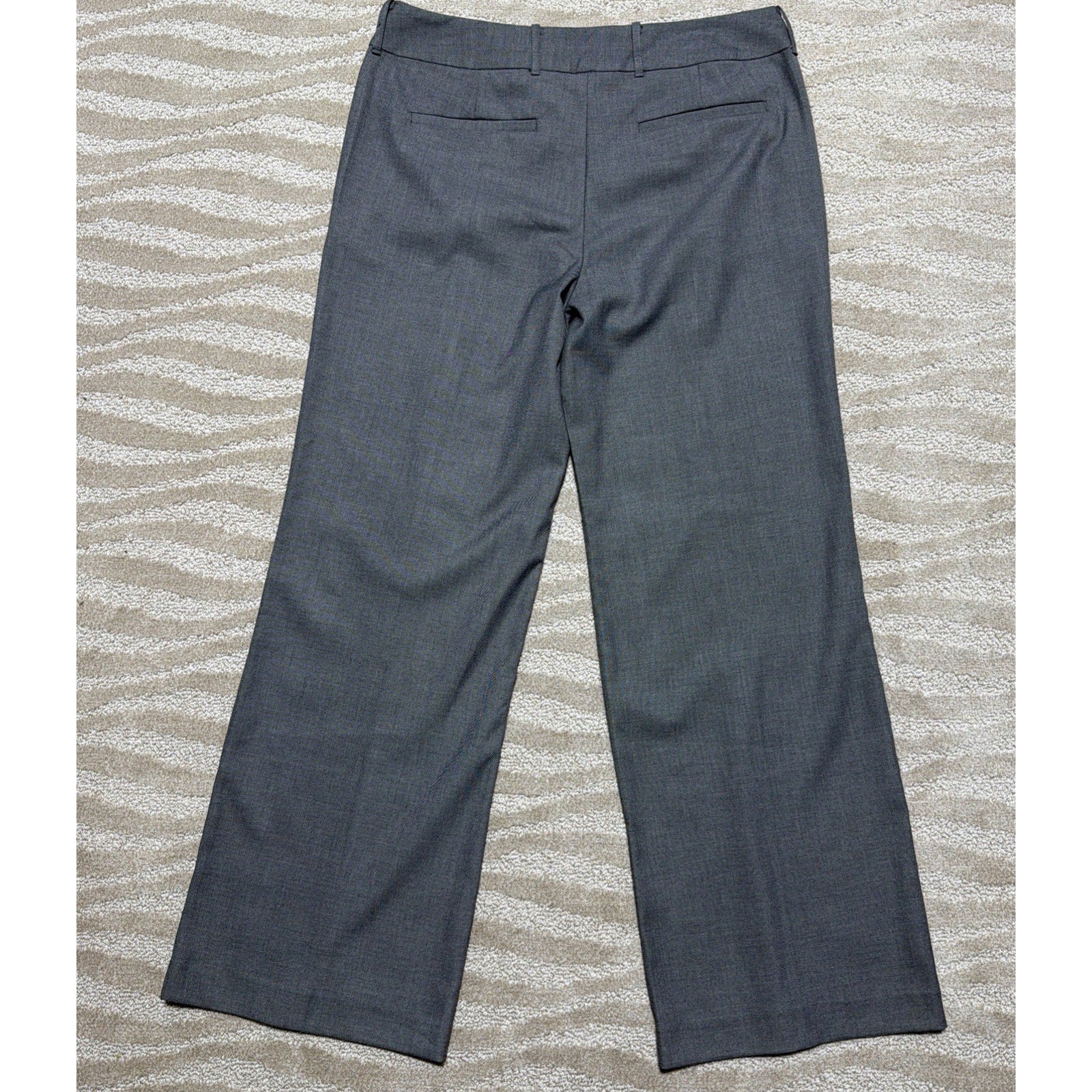 NWT Ryegrass Women Dress Pants Size 14 Gray Wide Leg High Rise
