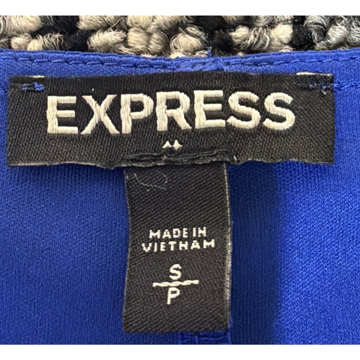 Express summer royal blue Lined Mini Baby Doll dress Size Small