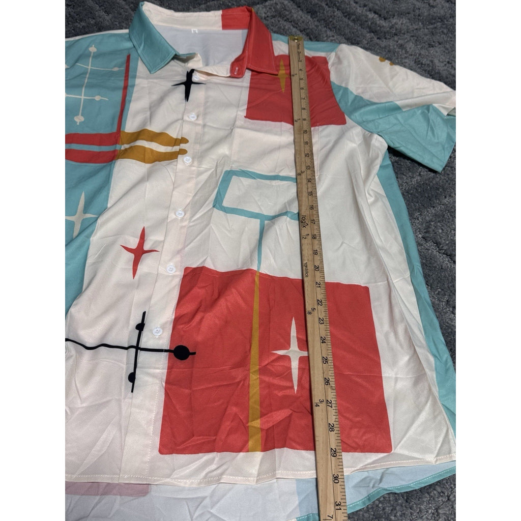 Shirt Size Xl Men Hawaiian 50’s Style Button Down Bowling Shirt 3 Shirt Bundle