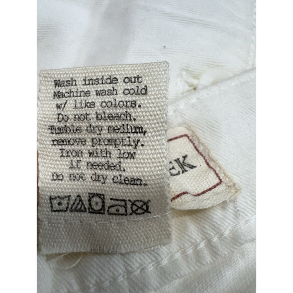 Redwood Creek Shorts Men's Size 34 Ivory 100% Cotton Slash Pockets Flat Front