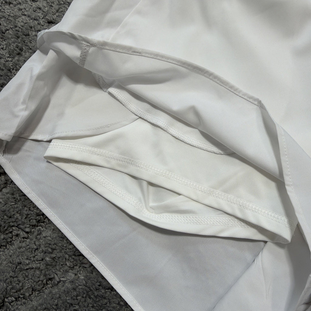 Avia Women's White Running Compression Shorts with Bike Liner Size XL 16-18 New