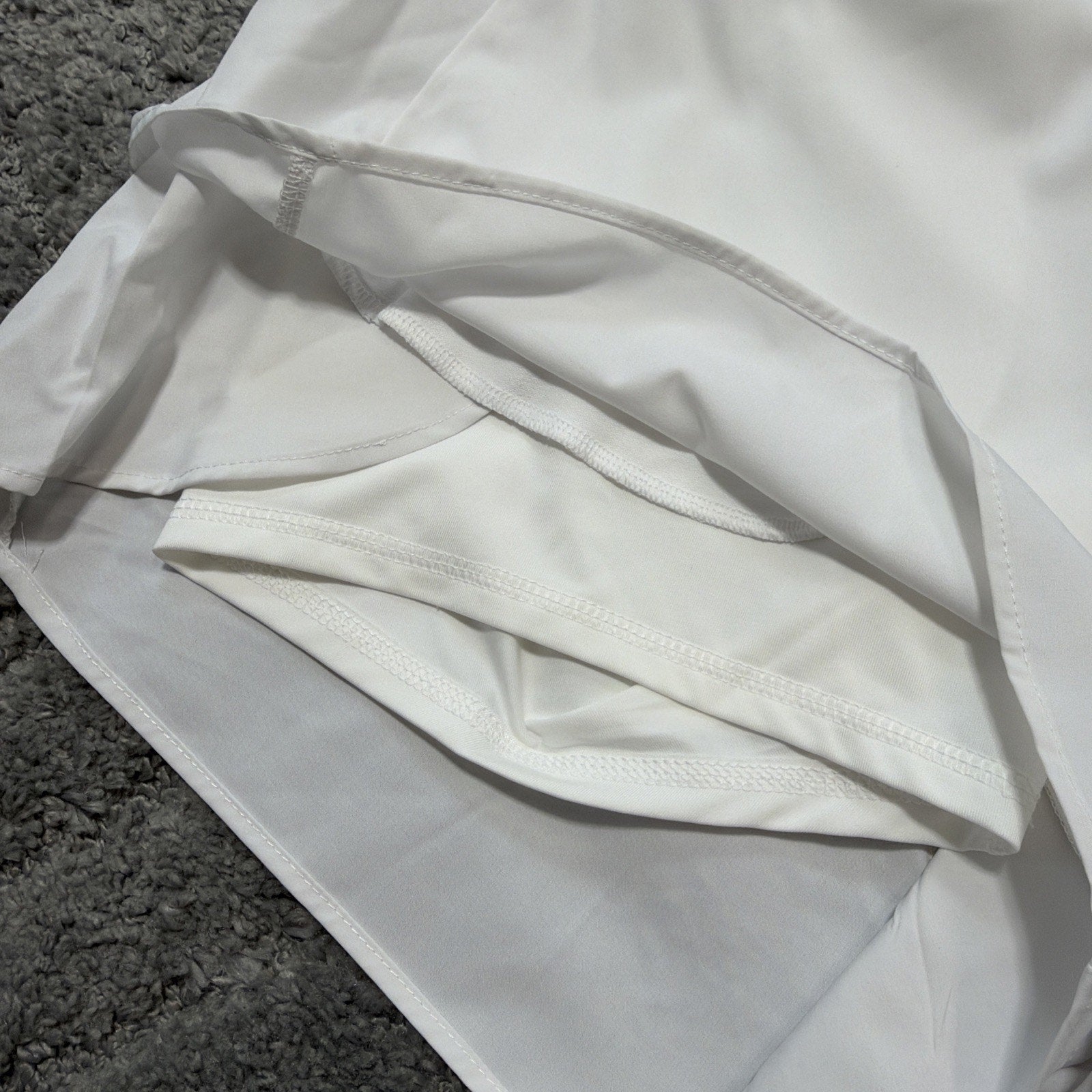 Avia Women's White Running Compression Shorts with Bike Liner Size XL 16-18 New