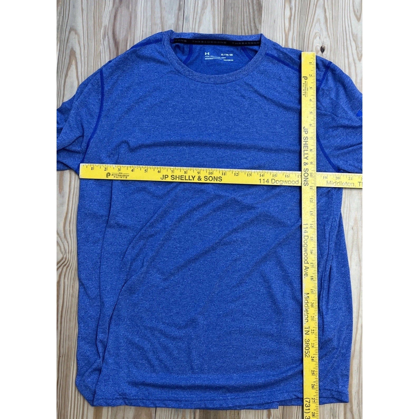 Under Armour Men's Threadborne Blend Crew Neck XL Fitted Heatgear LS Shirt