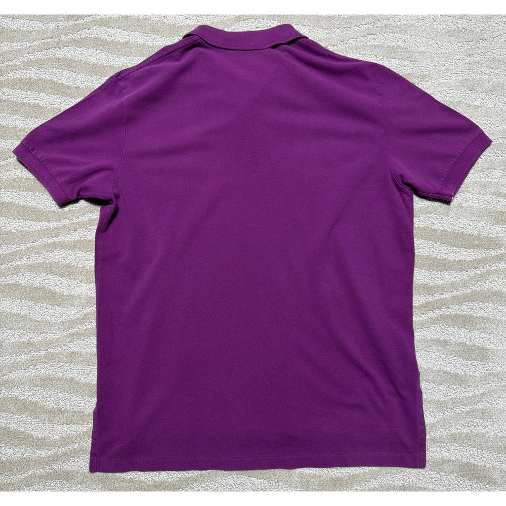Vintage Polo Ralph Lauren Shirt Mens XL Purple Cotton Golf Rugby Polo Made USA