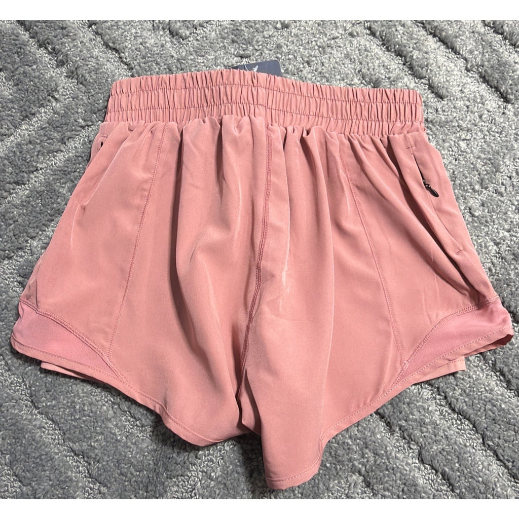Anna Kaci Athletic Shorts Women's Pink Gym Running Yoga Workout Size M New
