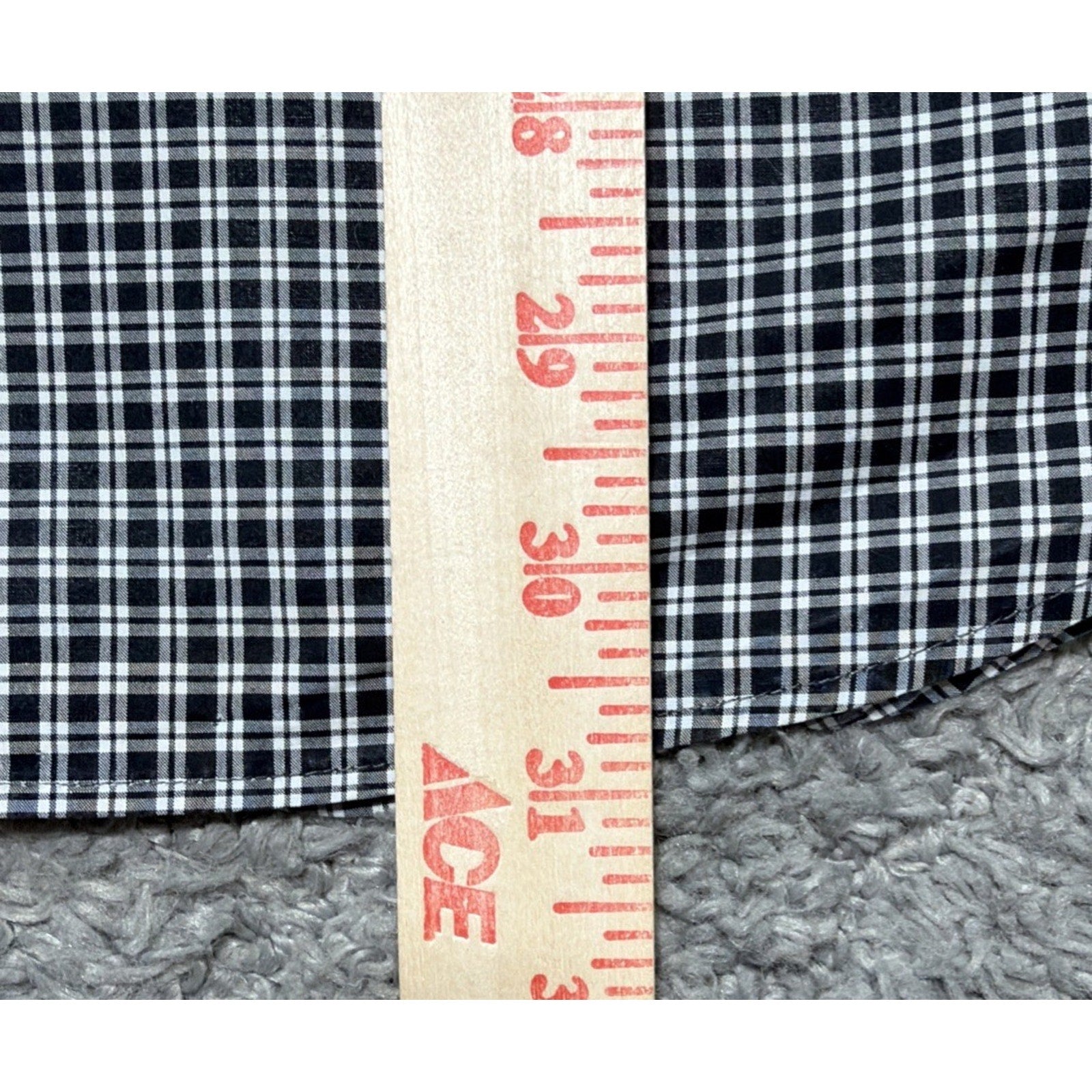 Ralph Lauren Classic Fit Oxford Gingham Check Shirt Casual Button-Up Size XL