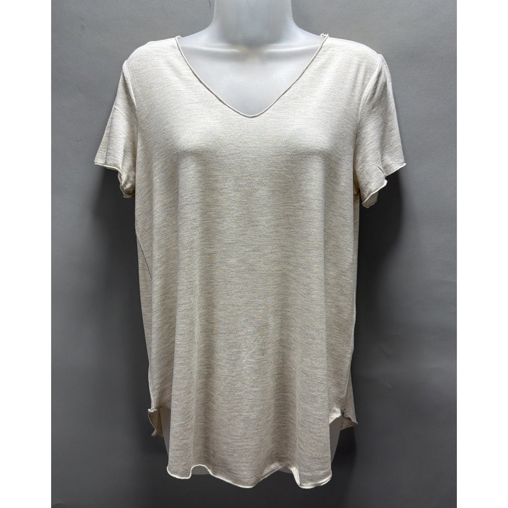 Women's MOD REF Oatmeal Soft Modal Everyday Tee NWT Size Medium Stretch