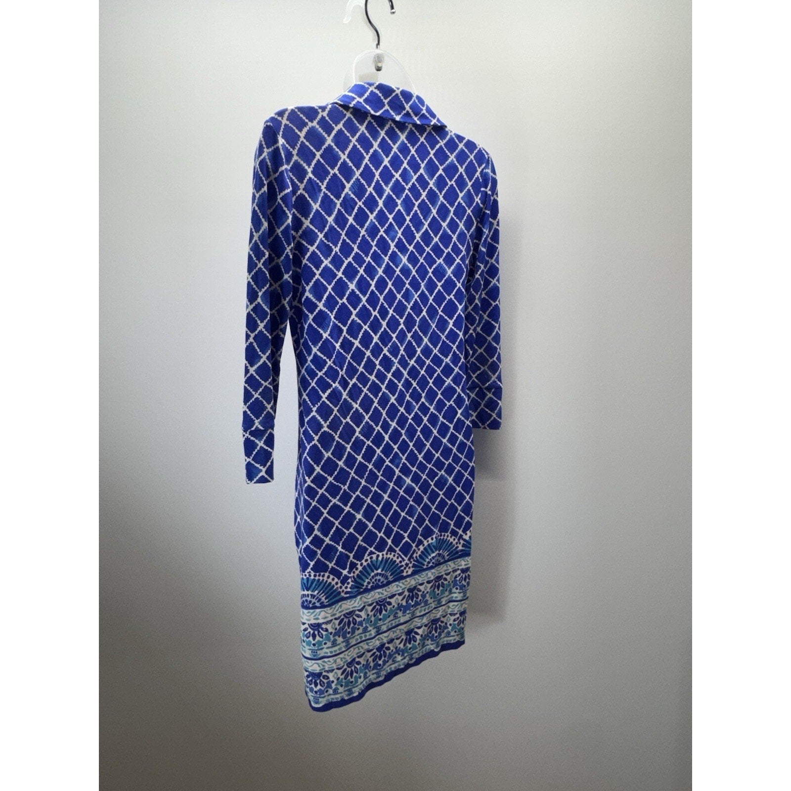 Lilly Pulitzer UPF 50+ Ansley Polo Dress Blue Grotto Engineered Tide Up Size XS