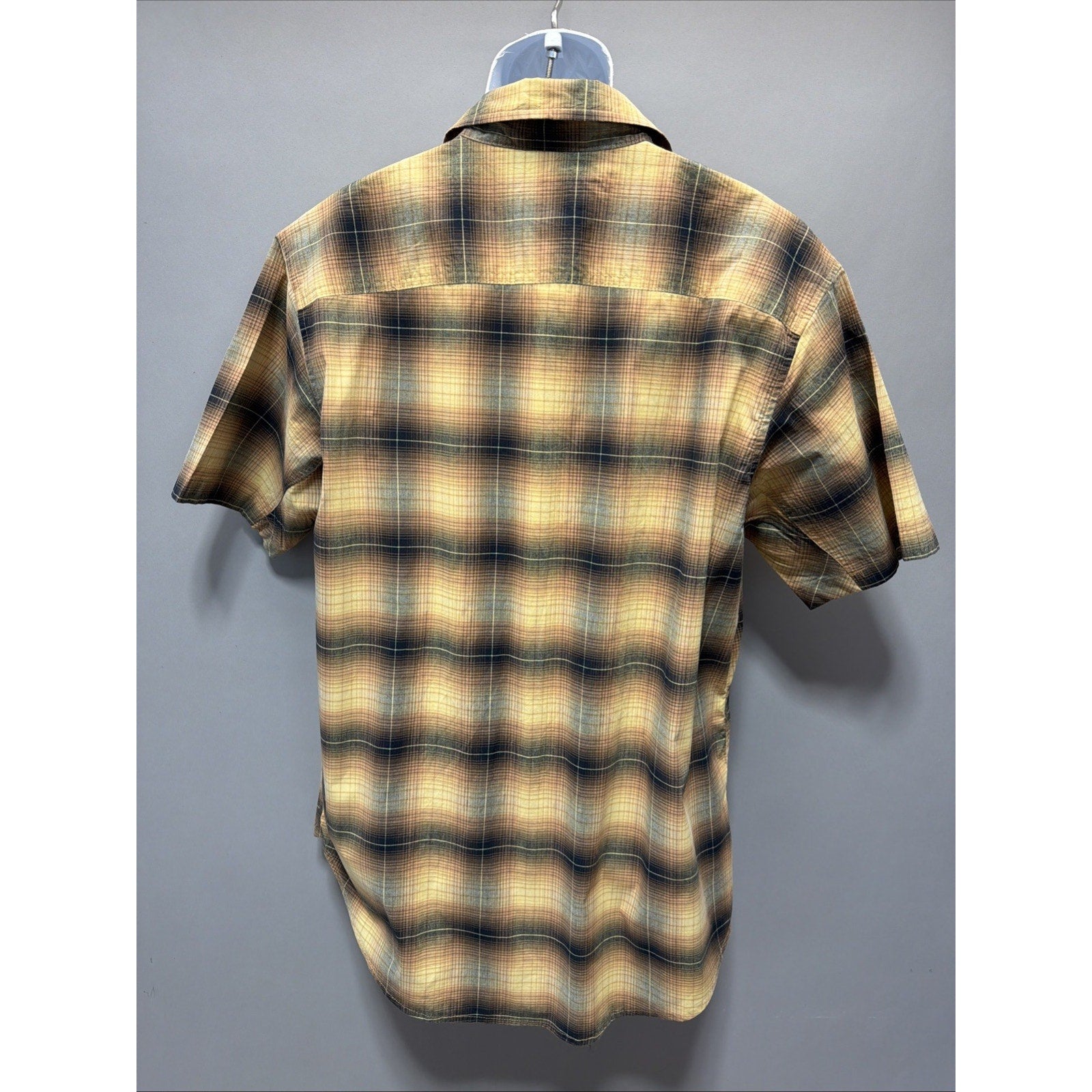 Noble Western Shirt Men's XLT Plaid Short Sleeve Pearl Snap Cowboy