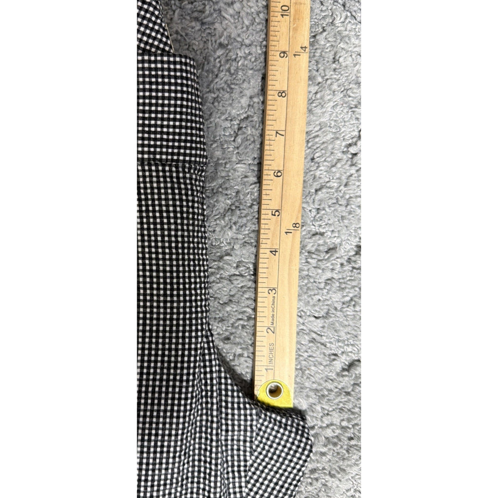 G.H. BASS & Co. ladies black/white seersucker gingham Ladies Ankle Pant Size 10