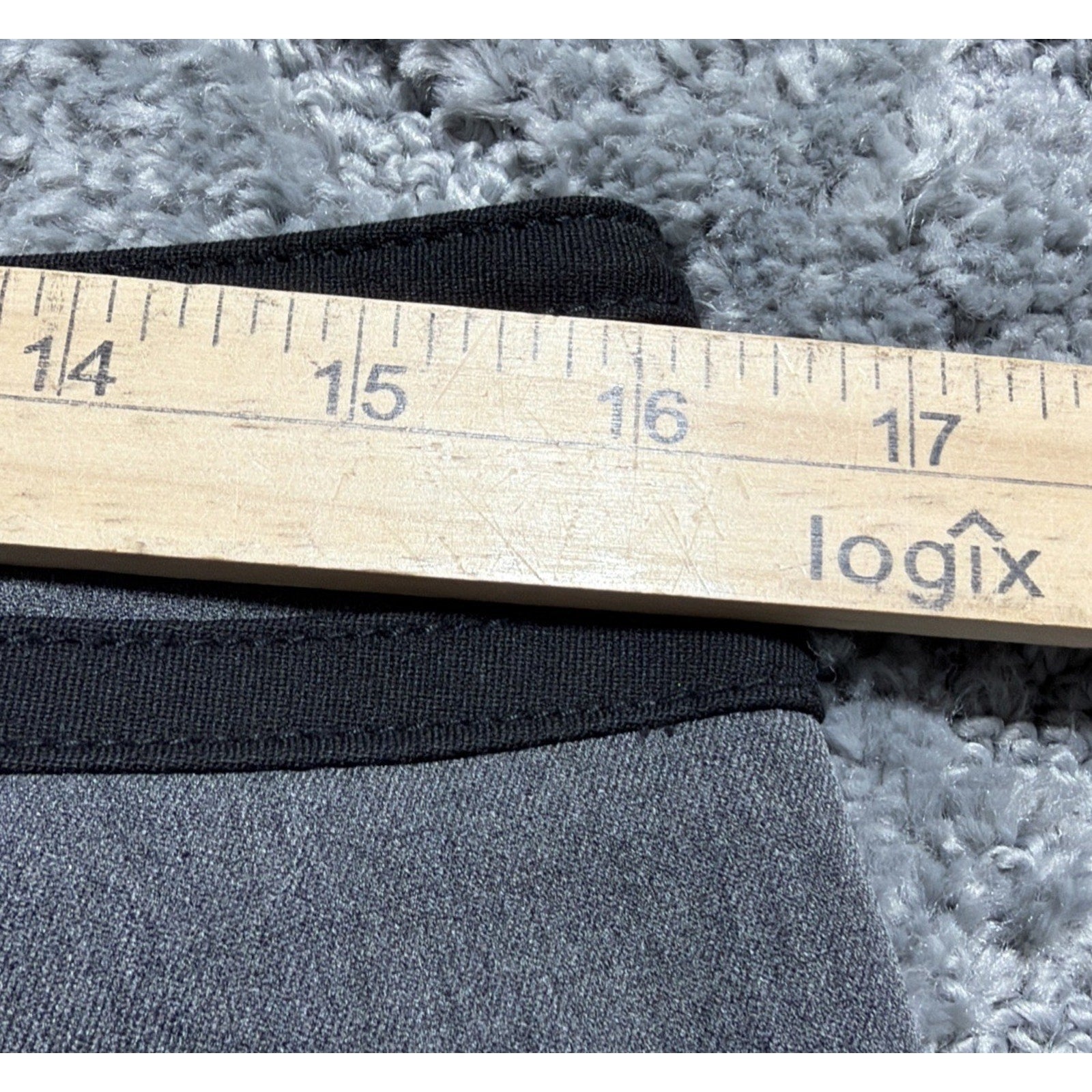 New York & Co 7th Avenue Signature Fit Pant Gray Black 8T Straight Career New