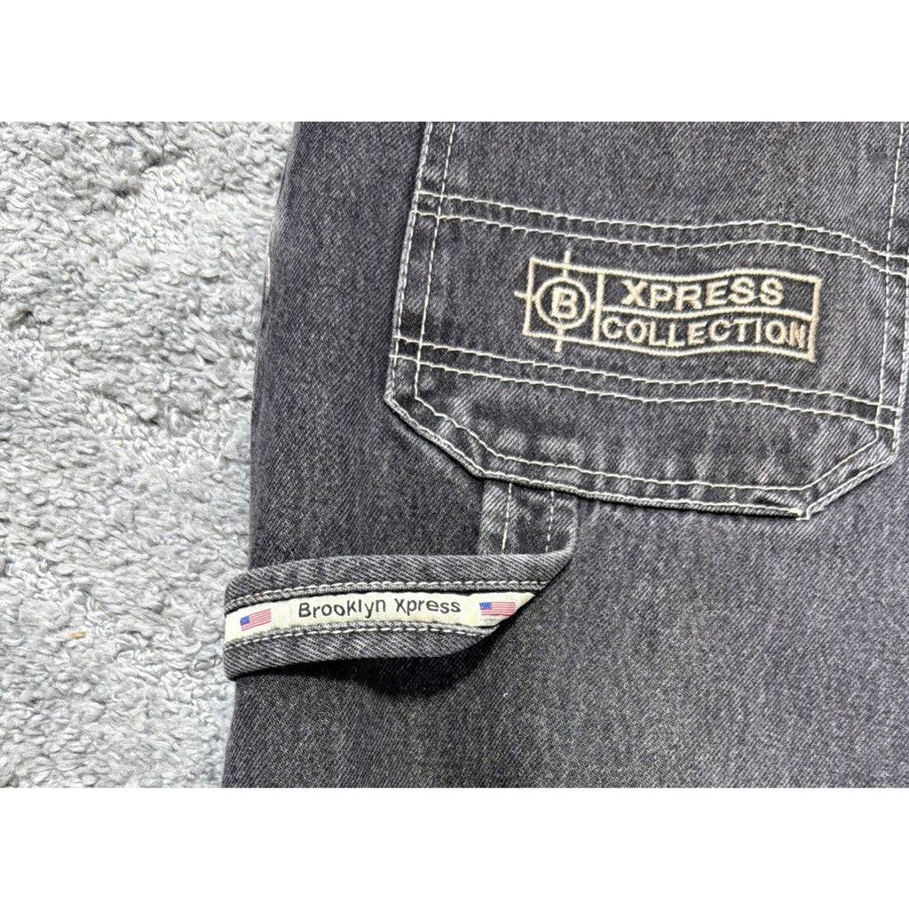 Vintage Brooklyn Xpress Jeans Mens 32 Carpenter Baggy Hip Hop Streetwear Y2K