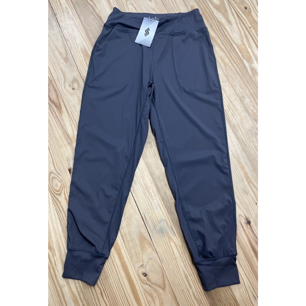 NWT SOOTHFEEL Jogger Leggings Pants Womens M Gray Pockets Activewear Work Out