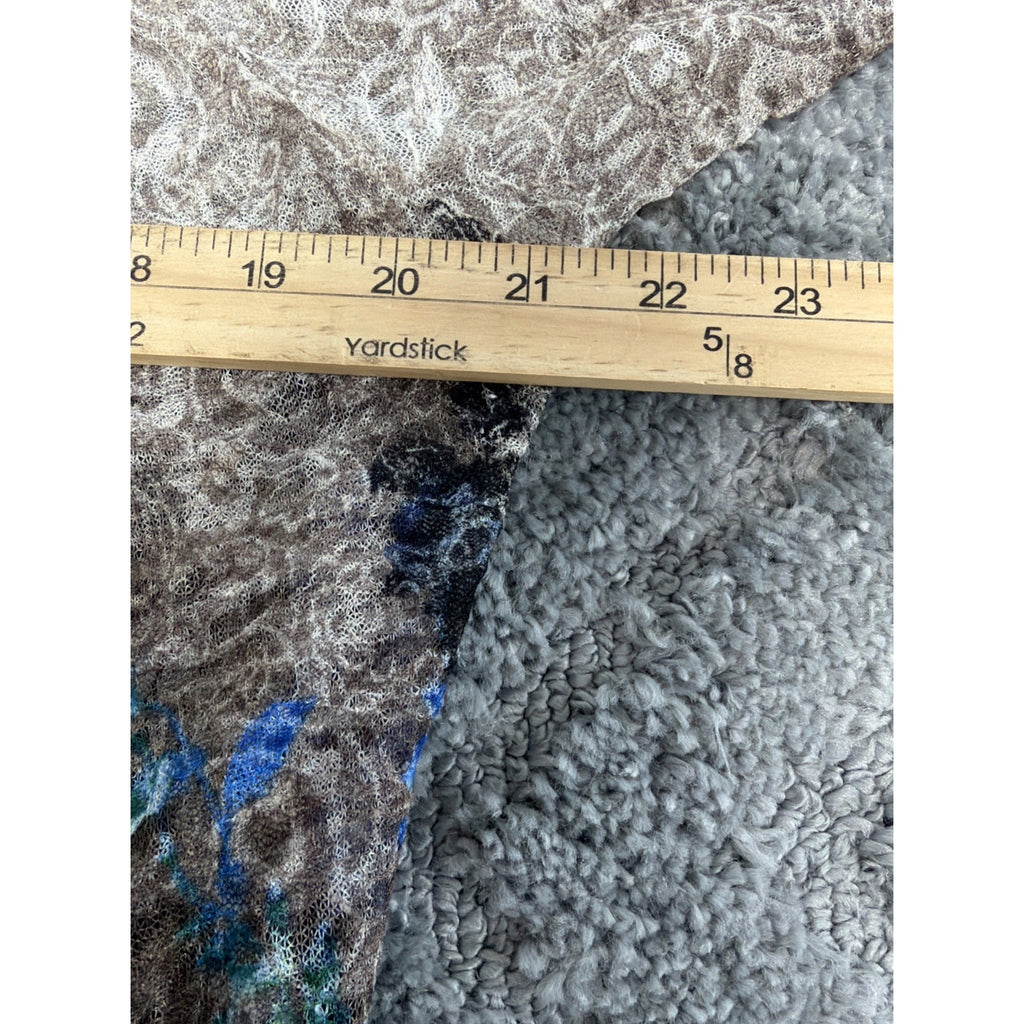 JENNIE & MARLIS Womens Floral Cardigan Flowy Artsy Lightweight Size XL Made USA