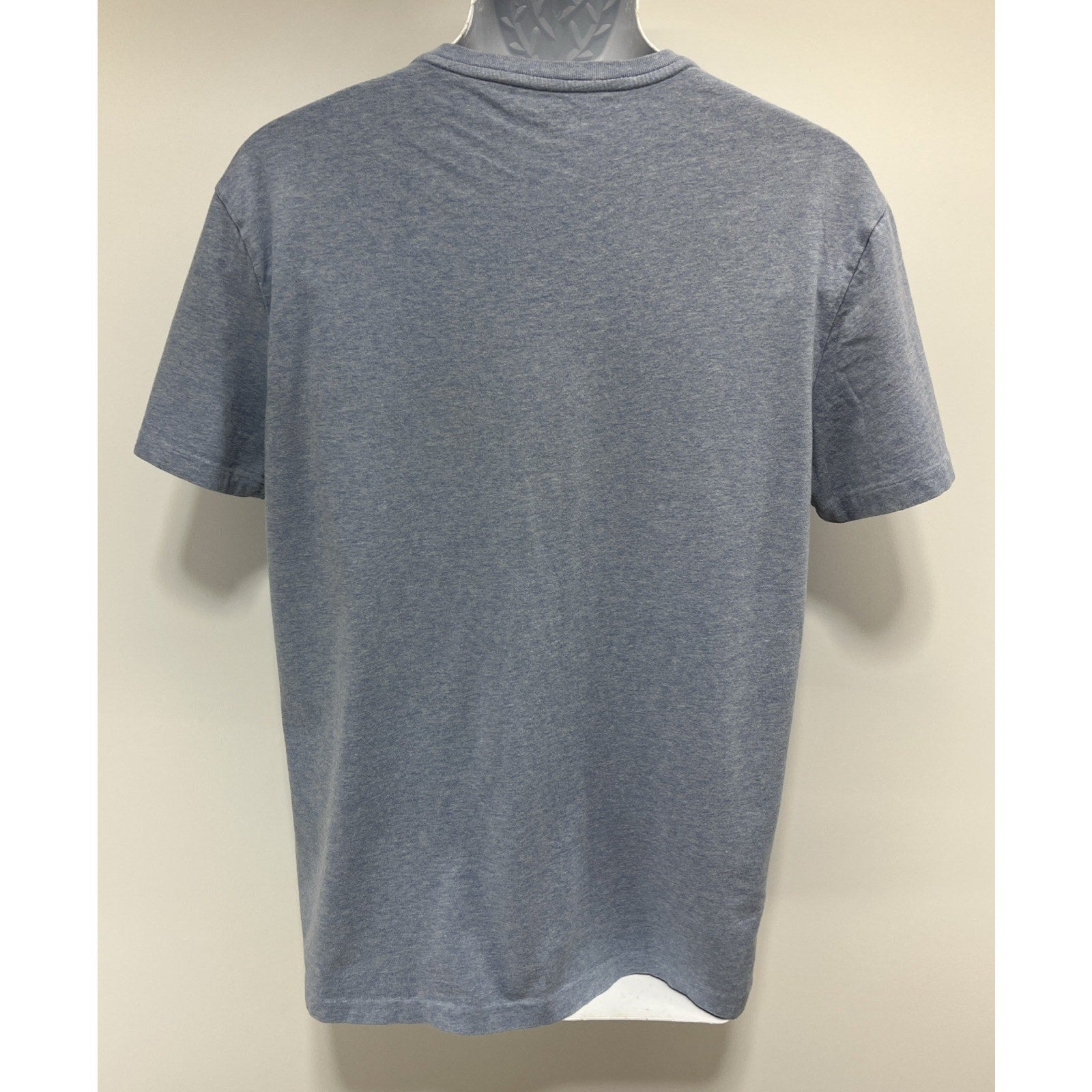 Polo Ralph Lauren HEATHER BLUE Short Sleeve V-Neck Cotton T Shirt Size Medium