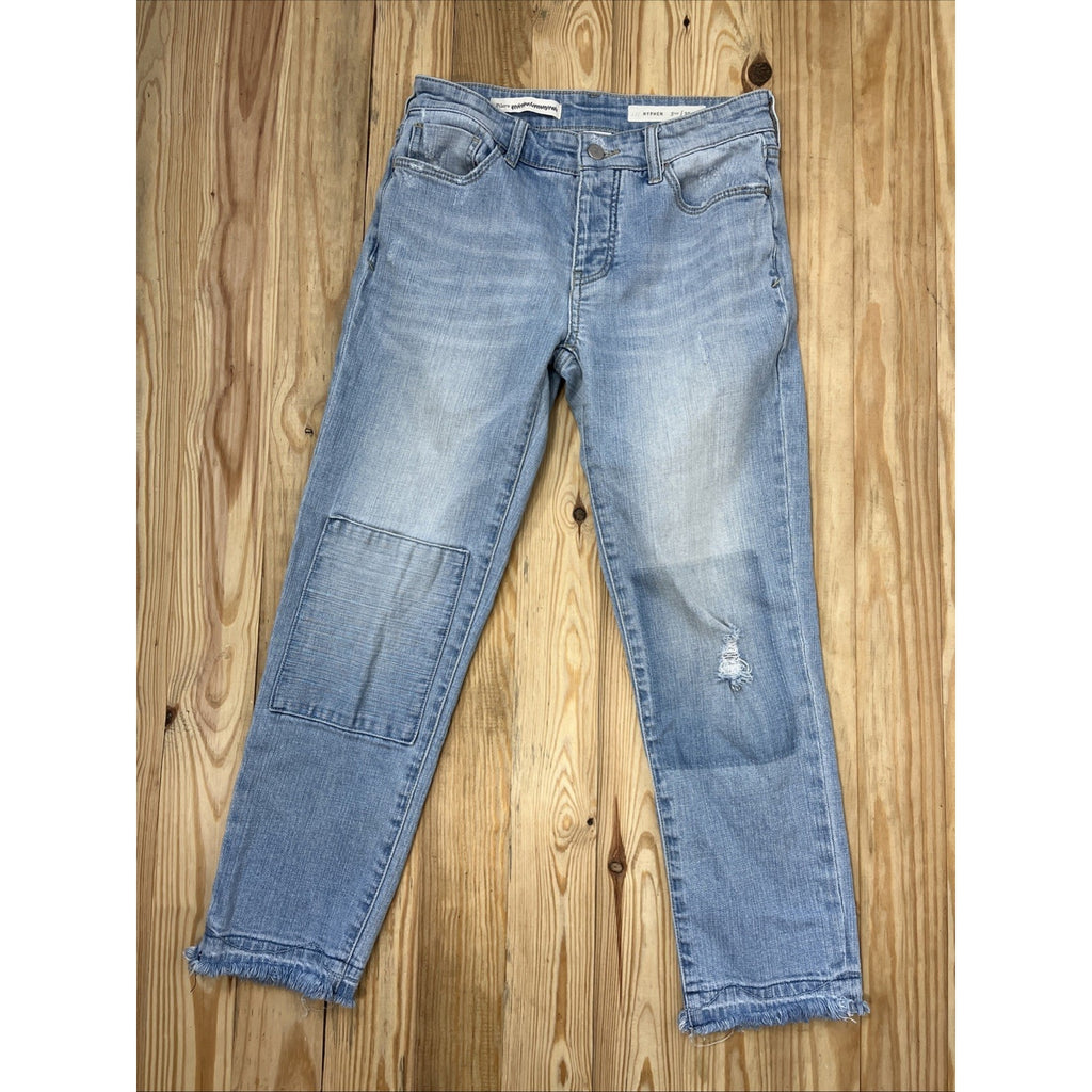 Pilcro and the Letterpress Anthropologie Womens Jeans Hyphen Patchwork Size 25