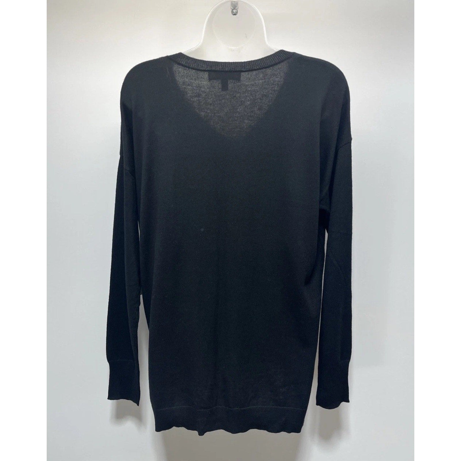 Women's Chaus Black Lightweight Sweater w/ Gold Studs detailing - Size L NWT