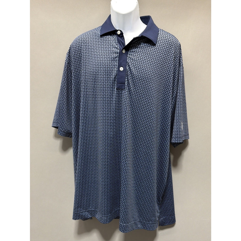 FootJoy Performance Golf Polo Paisley Shirt Mens XXL