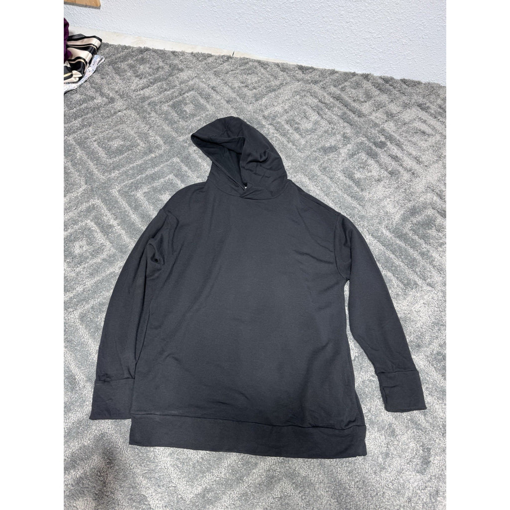 Offline by Aerie Women's Black Pullover Hoodie Long Sleeve Hooded Shirt Medium