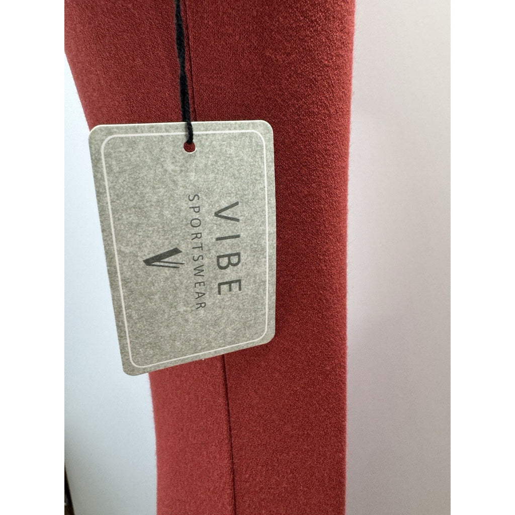 Vibe Sportswear Bodycon Dress Size Medium Stretch High Neck Cap Sleeve Stretch