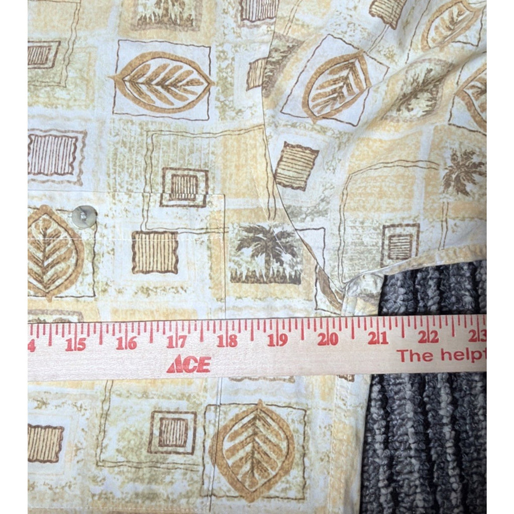 Campia Moda Hawaiian Shirt Mens Button Down Aloha Size S Small Tribal Cotton