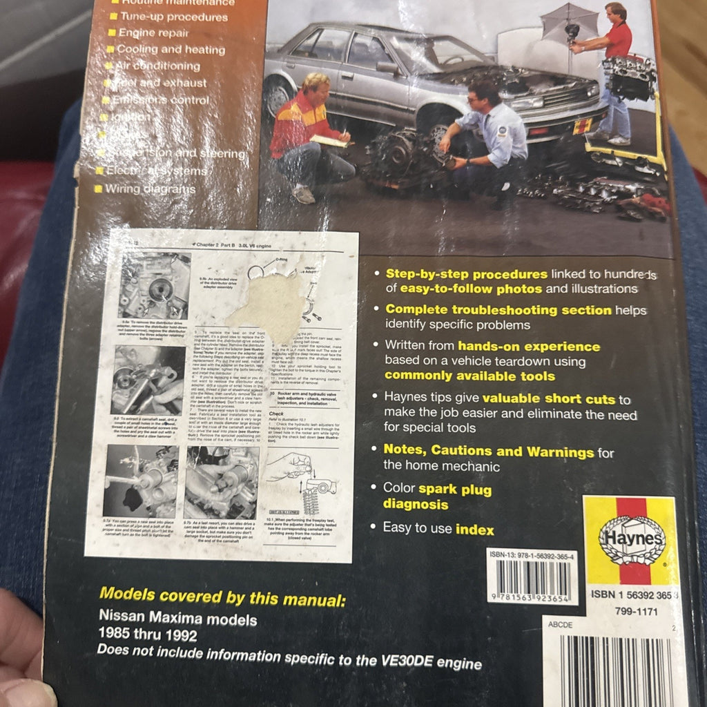 Haynes Nissan Maxima 1985 thru 1992