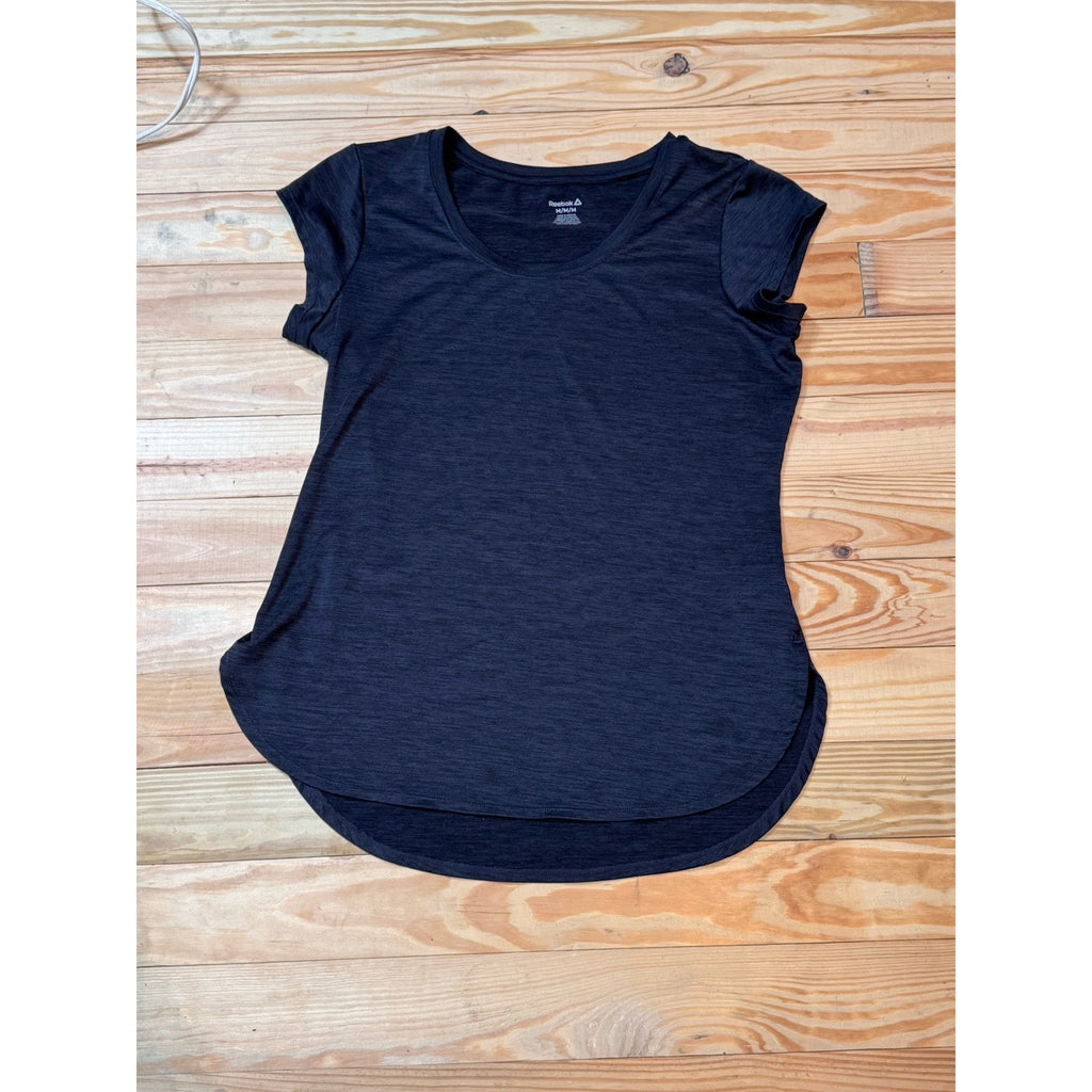 Reebok Athletic Activewear Gray Women's Short Sleeve Shirt Size M