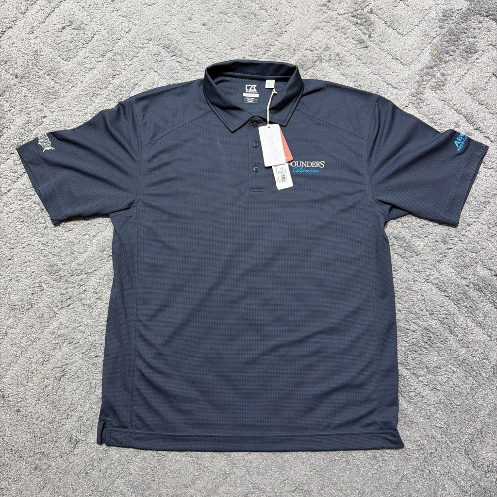 Cutter & Buck Polo Shirt CB DryTec NWT XXL Navy ABC Supply Co. Founders Celeb