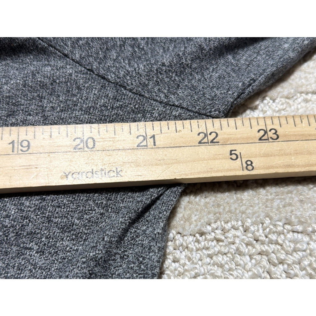 Eddie Bauer Top Womens Size Large Gray Knit Cotton V-Neck Long Sleeve Pullover