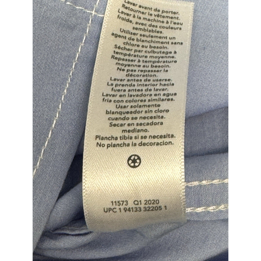 Oshkosh Boys Size 10 Blue Button Down Shirt Long Sleeve NWT