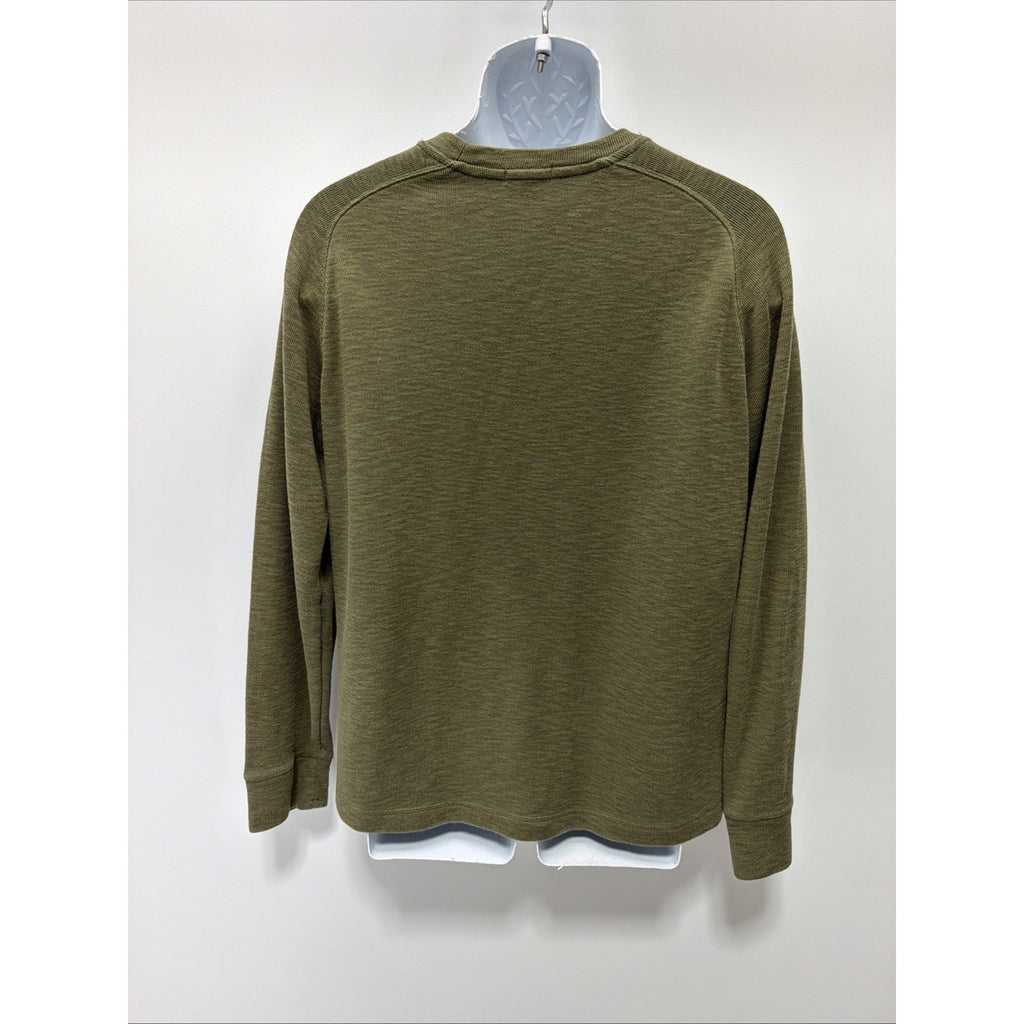 Banana Republic Double Crew Knit Shirt Size L Crewneck Long Sleeve Classic